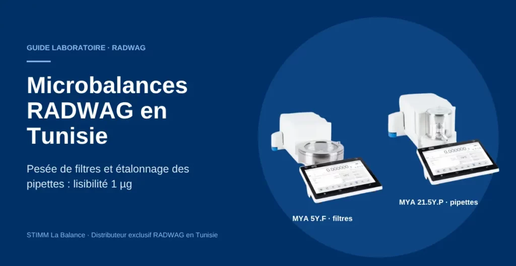 Microbalances RADWAG MYA 5Y.F et MYA 21.5Y.P